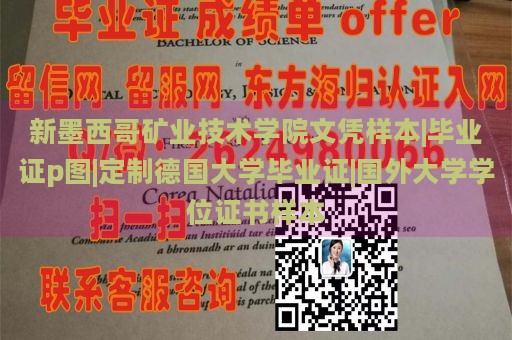 新墨西哥矿业技术学院文凭样本|毕业证p图|定制德国大学毕业证|国外大学学位证书样本