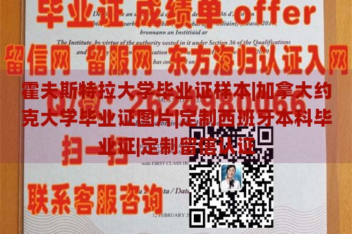 霍夫斯特拉大学毕业证样本|加拿大约克大学毕业证图片|定制西班牙本科毕业证|定制留信认证