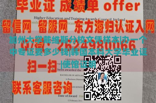 加州大学戴维斯分校文凭样本|办一个中专证要多少钱|韩国本科大学毕业证|使馆证明